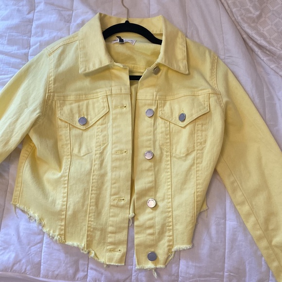 Cropped light jean jacket stretchy - Picture 1 of 5